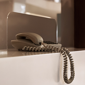 Free local call up to 1 hour by in-room phone