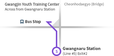 Gwangnaru Station (Line #5) Rough Map